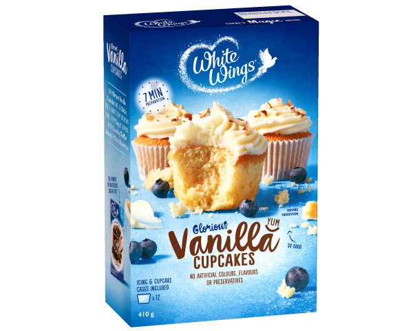 White Wings Cupcake Mix Vanilla 410 g