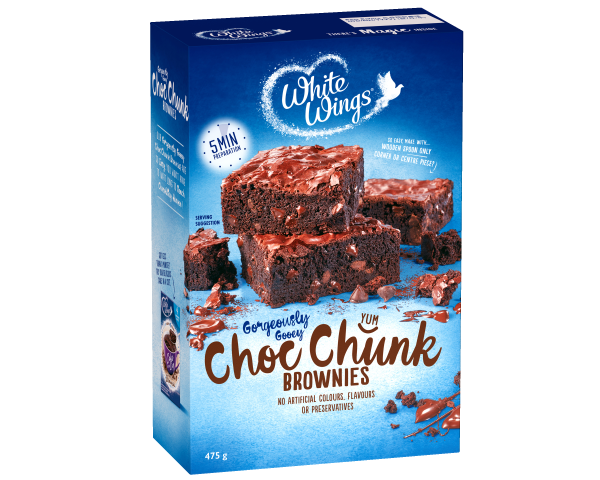 White Wings Choc Chunk Brownies 475g