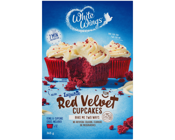 White Wings Cake Mix Red Velvet Cupcake 365 g