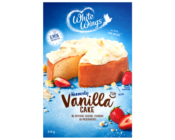 White Wings Cake Mix Vanilla 510 g