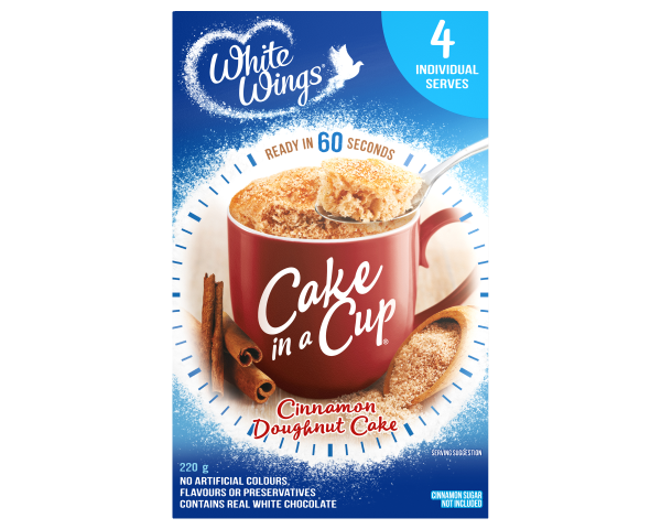 White Wings Cake in a Cup Cake Mix Cinnamon Doughnut 220 g