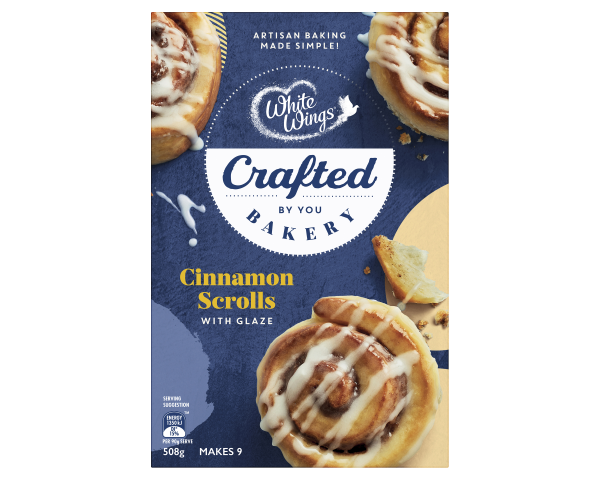 White Wings Crafted Scrolls Mix Cinnamon 508 g White Wings Crafted Scrolls Mix Cinnamon 508 g