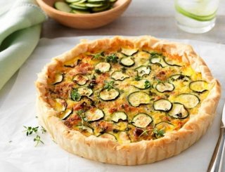 Bacon and Zucchini Tart