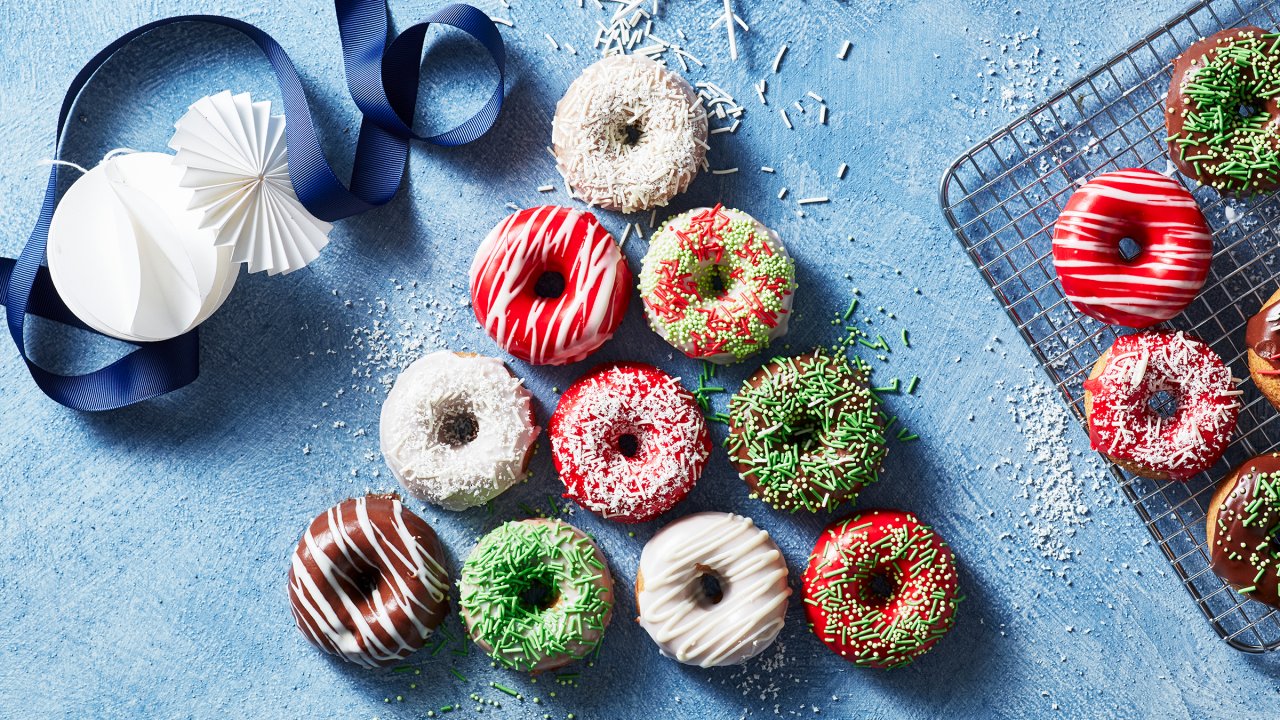 Gingerbread Glazed Doughnuts