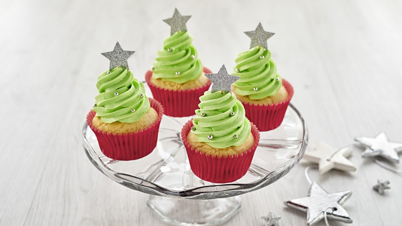 Christmas Tree Cupcakes