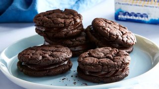 Triple Chocolate Cookie Sandwiches